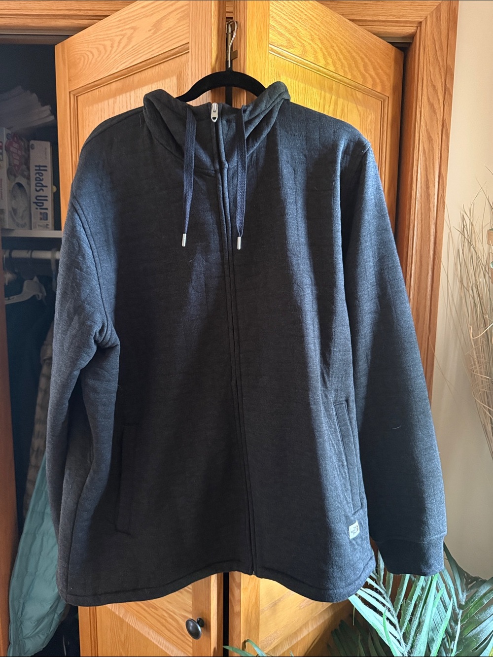The North Face Men’s Quilted Zip Front Hoodie